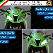 CONVERSIONE FARO LED PER KAWASAKI NINJA 1000 ZX-10R 2011-2020 ANABB ABBAGLIANTE