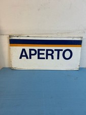 Insegna bifacciale ‘Aperto-