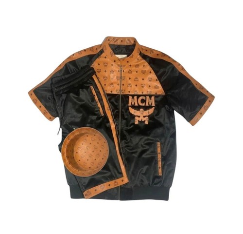Tuta mcm monogram pelle - tuta, in
