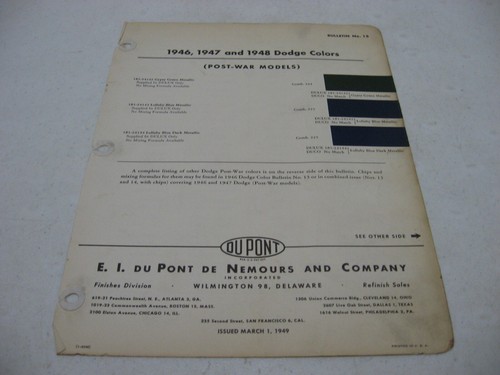 1946 1947 1948 - , dodge