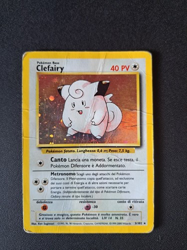 Clefairy holo set base - clefairy,