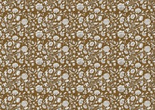 CARTA RESTAURO FIORATA MARRONE