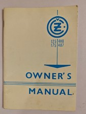 CZ 125, CZ 175 Owner's Manual, Driver Manual, Uso+Manutenzione Originale 1986