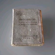 LANCIA AUTOCARRO MILITARE RO ISTRUZIONI 1938 - VERSIONE NAFTA E BENZINA
