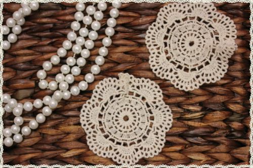 Coppia pizzo uncinetto forma - coppia,