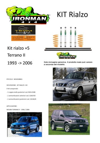 Kit rialzo off road for - , nissan