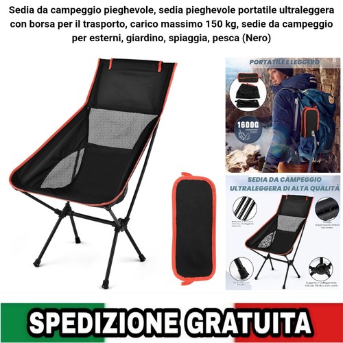 Sedia campeggio pieghevole - da,