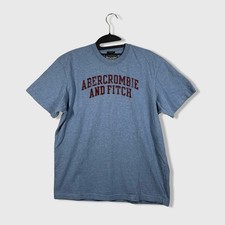 Vintage Y2K Abercrombie Fitch Muscle T Shirt Mens L Blue Hyannis Retro Sporty