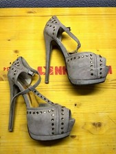 Scarpe donna spillo beige tacco 15 - numero 37