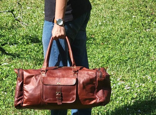 Borsa borsone nudo pelle - borsone,