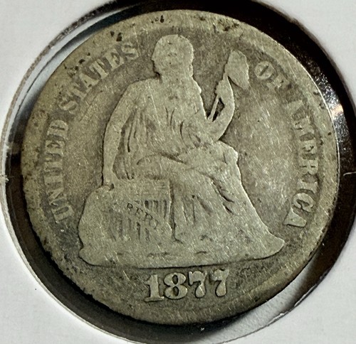 1877 seduto liberty dime - dime,