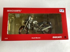 Minichamps modello 1:12 Ducati Monster S4 grigio metallizzato 2003 scatola originale nuova!