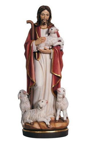 Statua gesù buon - statua, pastore