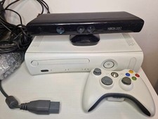 Xbox 360 Bianca + Kinect Microfono 1 Joystick Cavi Testata Funzionante Vedi Foto