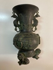 Vaso cinese in bronzo stile Ming vintage Cina antica