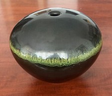 Vaso ceramica CALANDRINI - ROLLI firmato in cottura. DERUTA - MADE IN ITALY