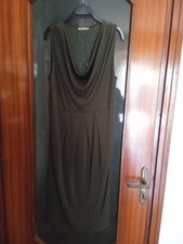Vestito longuette verde con pizzo donna 