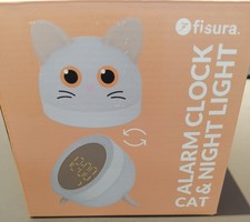 SVEGLIA -LAMPADA GATTO BIANCO