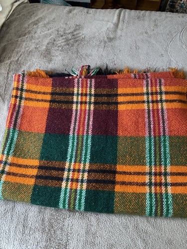 Coperta lana vintage tessuto - , a