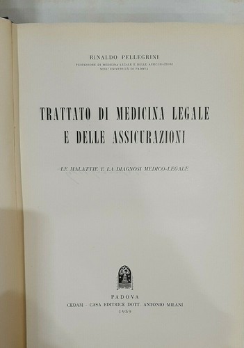 Trattato medicina legale e - trattato, di