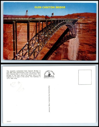 Cartolina arizona ponte glen - arizona,