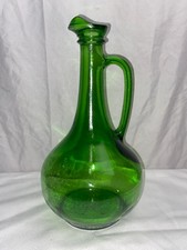 Bottiglia decanter vetro verde