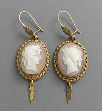 Orecchini Antichi Cammeo