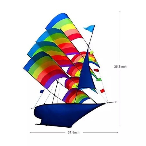 Aquilone barca vela - aquilone,, rainbow
