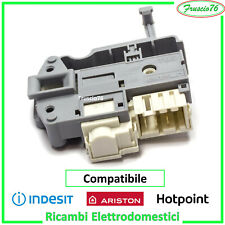 Elettroserratura Bloccaporta di Ricambio per Lavatrice Indesit Ariston Hotpoint