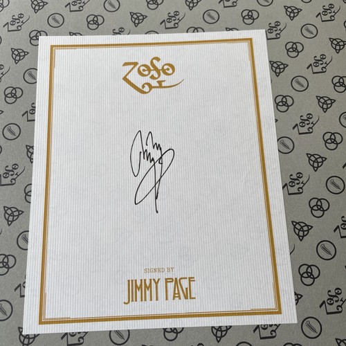 Jimmy page signed led - page, zeppelin