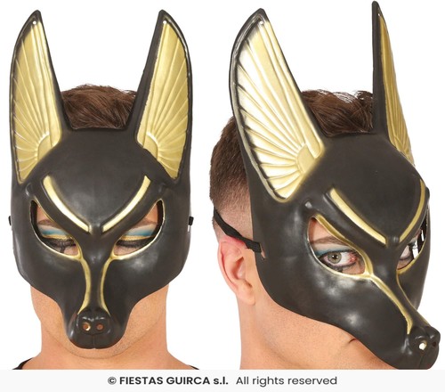 Maschera egizia anubi - maschera,