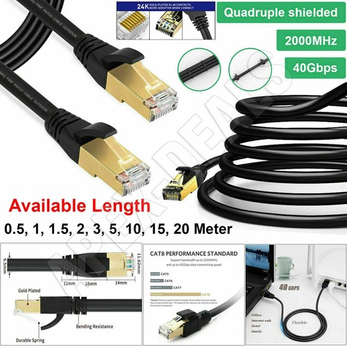 Lotto cavi ethernet rj45 - rj45, cat8