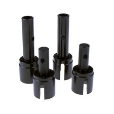 FLMLF 4pcs Albero di Uscita in Metallo Osso di Cane Asse di Trasmissione per 1/5 RC HPI Baja 5B 5T 5SC
