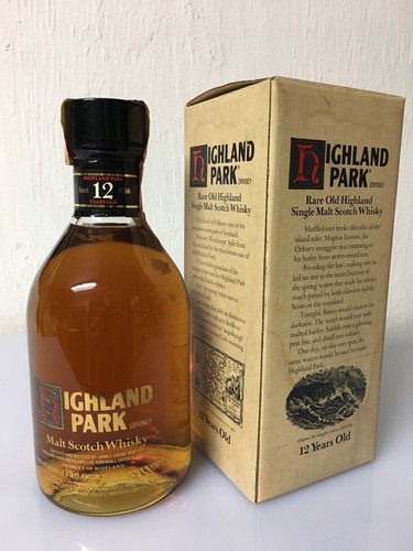 Highland park 12yo malt whisky - park,
