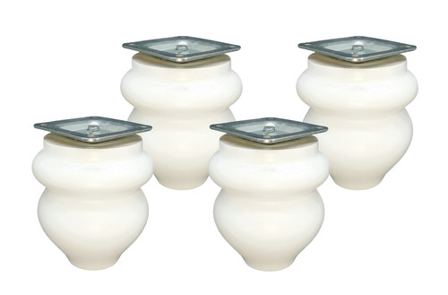 Piedini legno bianco - piedini,