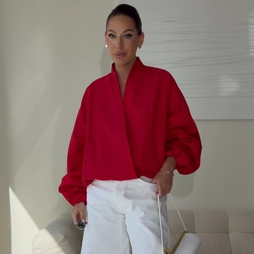 Zara giacca bomber rossa zw - bomber,
