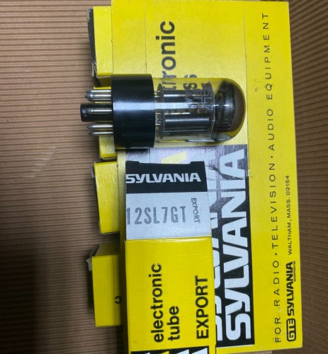 Tubo 12sl7gt sylvania - tubo,