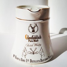 GLENFIDDICH SCOTCH WHISKY - BROCCA JUG KRUG CERAMICA CERAMIC - ORIGINAL VINTAGE 