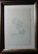 Ugonia Litografia Nozze Giuseppe Liverani Bice Sella Faenza Brisighella Romagna 