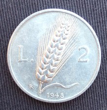 Vendo Moneta 2 Lire Spiga Del 1948