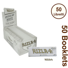 Cartine Rizla Bianche Corte Regolare Tipo A – 50 Libretti Singolo Bianco
