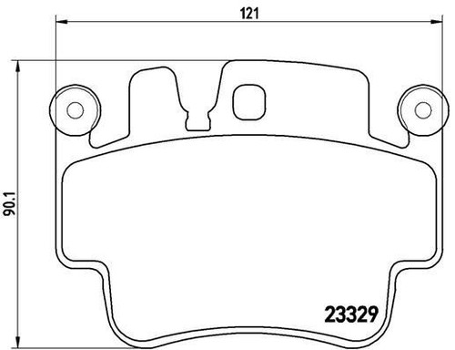 Brembo p65009 kit pastiglie - kit,