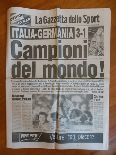 Gazzetta dello sport 1982 - gazzetta,