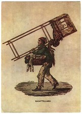 Mestiere antico - Il bagattellaro venditore ambulante di burattini (Anni 70, 80)