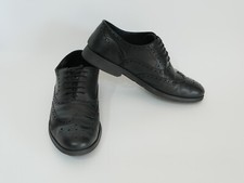 Scarpe classiche eleganti uomo GEOX in pelle nera modello Derby Brogue