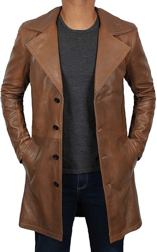 Manteau long cuir agneau - en,