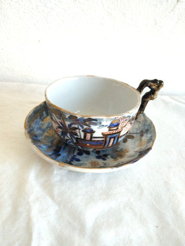 Tasse faïence polychrome - faÏence, et