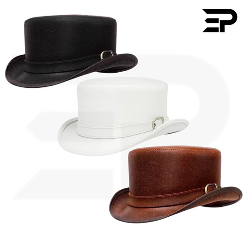 Cappello steampunk pelle - steampunk, in