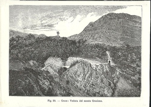 Stampa antica monte - antica,