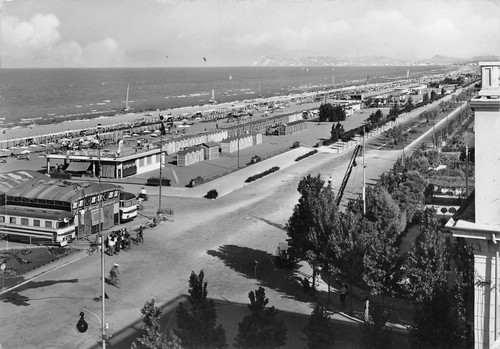 Cartolina riccione spiaggia - riccione,